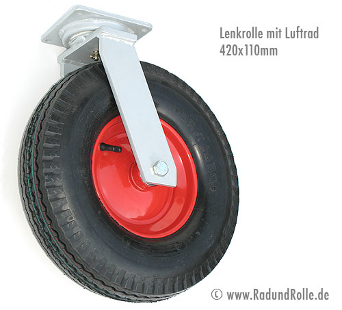 Bock-Rolle mit Luftrad 4.00/4.80-8
