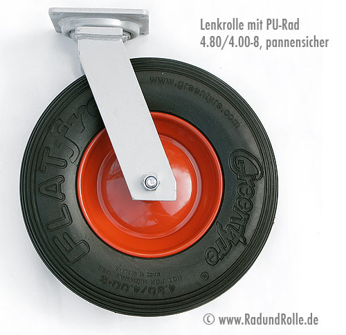 (PU)-Lenkrolle 400x100 pannensicher 
