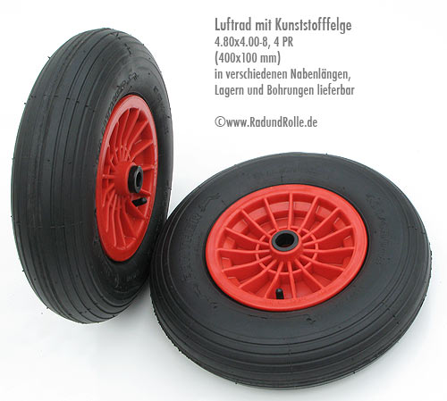 Schubkarrenrad mit Kunststoffelge