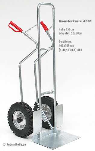 Monster-Sackkarre 400S mit Luft-R&auml;dern 400x100mm (4.80/4.00-8)