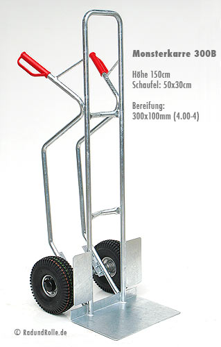 Kistenkarre mit extra stabilen R&auml;dern 300B
