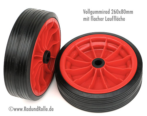 Bandagenrad Vollgummirad mit Kunststoffelge