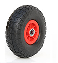 Qualitäts-Rad mit Polyurethan-Reifen 4.10/3.50-4, PP-Kunststofffelge mit Zoll-Kugellagern
