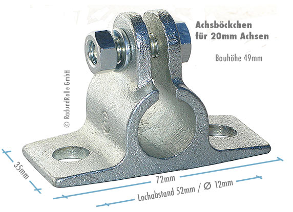 Achsbock Achsböckchen 20mm