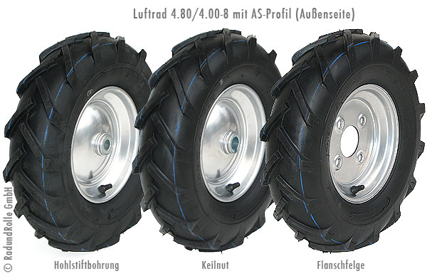 Ackerschlepper-Rad 4.80/4.00-8 mit Keilnut-Antrieb