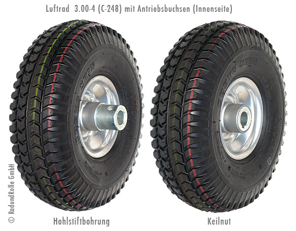 Antriebsrad mit Antriebsnabe, Federkeil oder Hohlstift-Bolzen